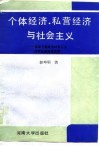 个体经济、私营经济与社会主义  探索中国特色社会主义现实道路的新思路