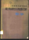 1981年全国重点高等院校硕士学位研究生入学试题及选解  数学