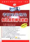 考研政治理论知识点归纳与总结  2005年