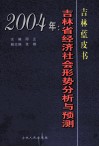 吉林蓝皮书  2004年吉林省经济社会形势分析与预测