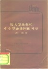 论大型企业和中小型企业同时并举