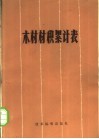 木材材积累计表