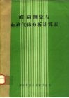 酸-硷测定与血液气体分析计算表