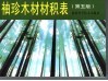袖珍木材材积表  第5版
