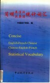 简明英法汉、汉英法统计词汇  英法汉 封面