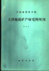 中国地质科学院天津地质矿产研究所所刊  第19号 封面