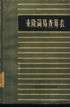 乘除简易查算表 电子书封面