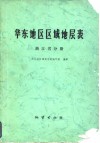 华东地区区域地层表  浙江省分册