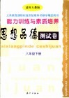 义务教育课程标准实验教科书教学辅助用书  能力训练与素质培养  思想品德测试卷  八年级  下  适用人教版 封面
