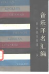 音乐译名汇编
