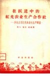 在跃进中的红光农业生产合作社  河北正定红光农业社生产调查