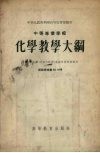 中等专业学校化学教学大纲 电子书封面
