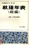 秋瑾年表（细编）  附（有关中外佚史）纪念秋瑾诞生115 电子书封面