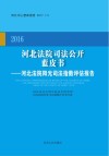 2016河北法院司法公开蓝皮书　河北法院阳光司法指数评估报告