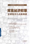 定罪量刑与办案精要系列  常见经济犯罪定罪量刑与办案精要