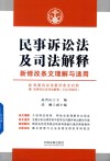 民事诉讼法及司法解释新修改条文理解与适用