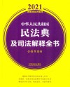 中华人民共和国民法典及司法解释全书  含指导案例  2021年版 封面