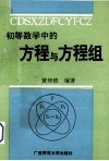 初等数学中的方程与方程组