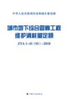 城市地下综合管廊工程维护消耗量定额