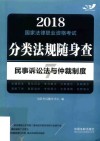 2018国家法律职业资格考试  分类法规随身查  民事诉讼法与仲裁制度