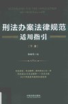 刑法办案法律规范适用指引  下 封面