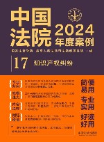 中国法院2024年度案例  17  知识产权纠纷
