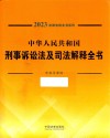 中华人民共和国刑事诉讼法及司法解释全书  含指导案例  2023