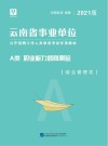 云南省事业单位公开招聘工作人员录用考试专用教材：职业能力倾向测验 A类