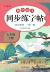 初中语文同步练字帖  同步教材  一课一练  七年级  下 封面