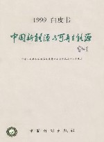 中国新能源与可再生能源1999白皮书  英文版封面