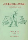 小型学校还是大型学校?  农村学校规模的成本效益分析